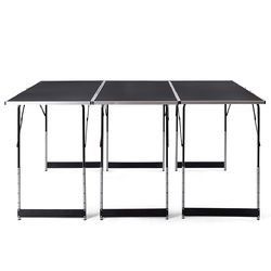 Folding Height Adjustable Camping Picnic Table Set