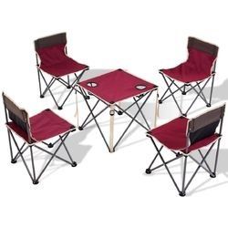 Folding Table Chairs Set w/ Carrying Bag