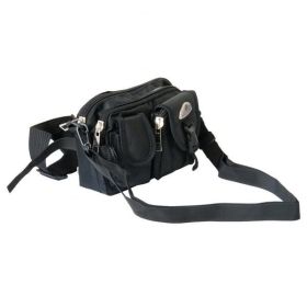 [Deluxe Classics-Black] Multi-Purposes Fanny Waist Pack / Back Pack / Travel Lumbar Pack