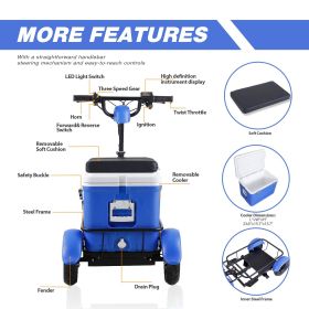Camp Pioneer-Experience Speeds up to 11.6 MPH and a Generous 55L Cooler Capacity