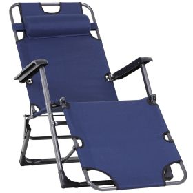 2-in-1 Beach Lounge Chair & Camping Chair