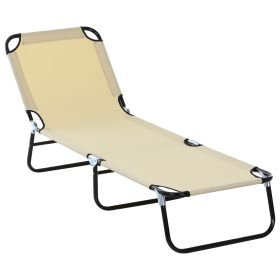 Foldable Outdoor Chaise Lounge Chair